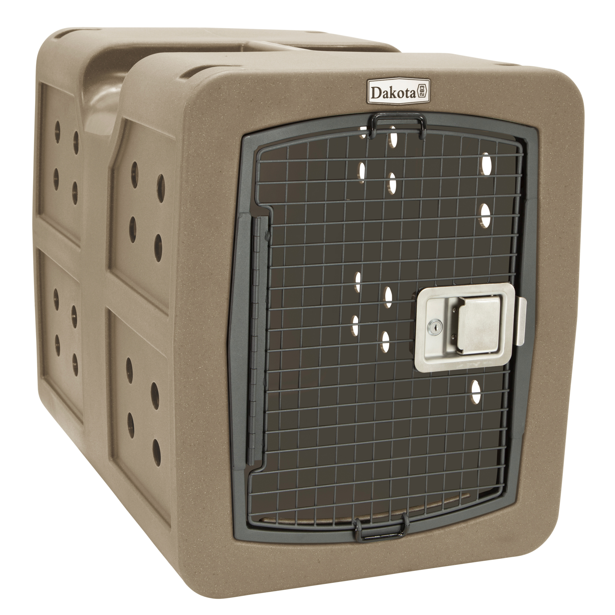Dakota 283 G3 Framed Door Kennel with Dakota Guard Antimicrobial — Medium, Coyote Granite, Model# D2-AM-G3MED-COY